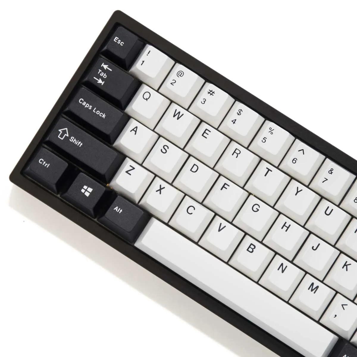 EnjoyPBT Black & White Keycap Set Doubleshot ABS
