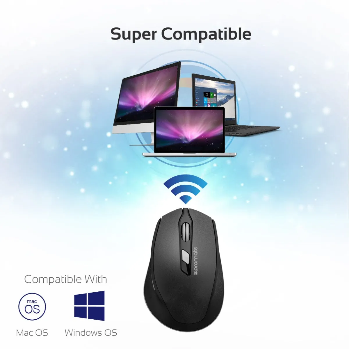 Ergonomically Designed 2.4GHz Wireless Mouse