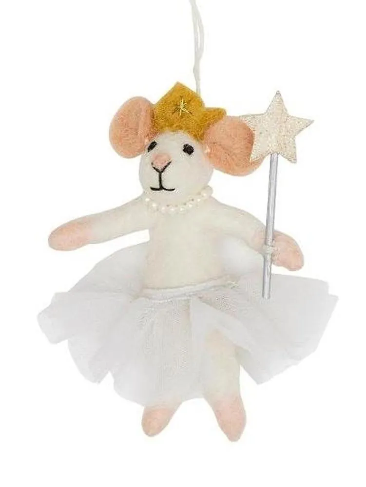 Felted Mice Christmas Decoration