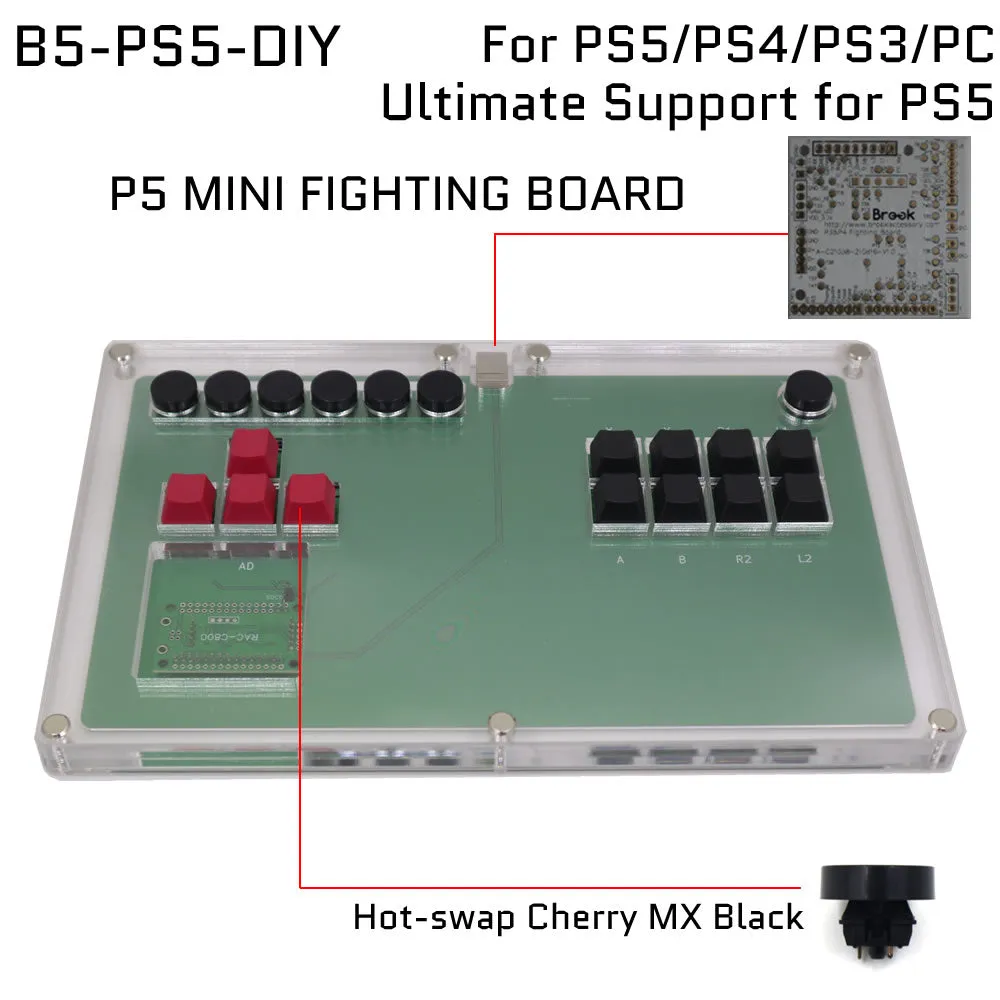 FightBox B5 All keyboard Leverless Game Controller For PC/SWITCH/PS3/PS4/PS5