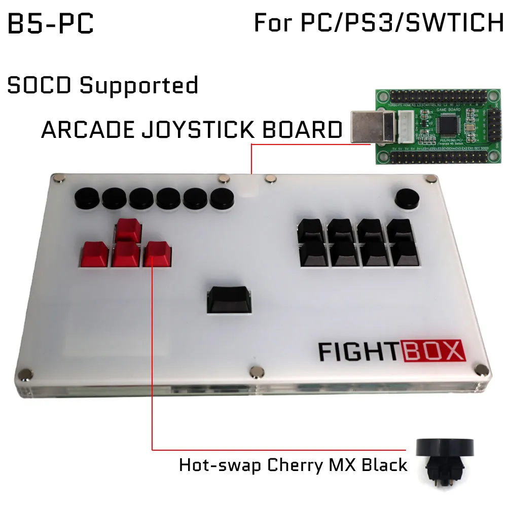 FightBox B5 All keyboard Leverless Game Controller For PC/SWITCH/PS3/PS4/PS5
