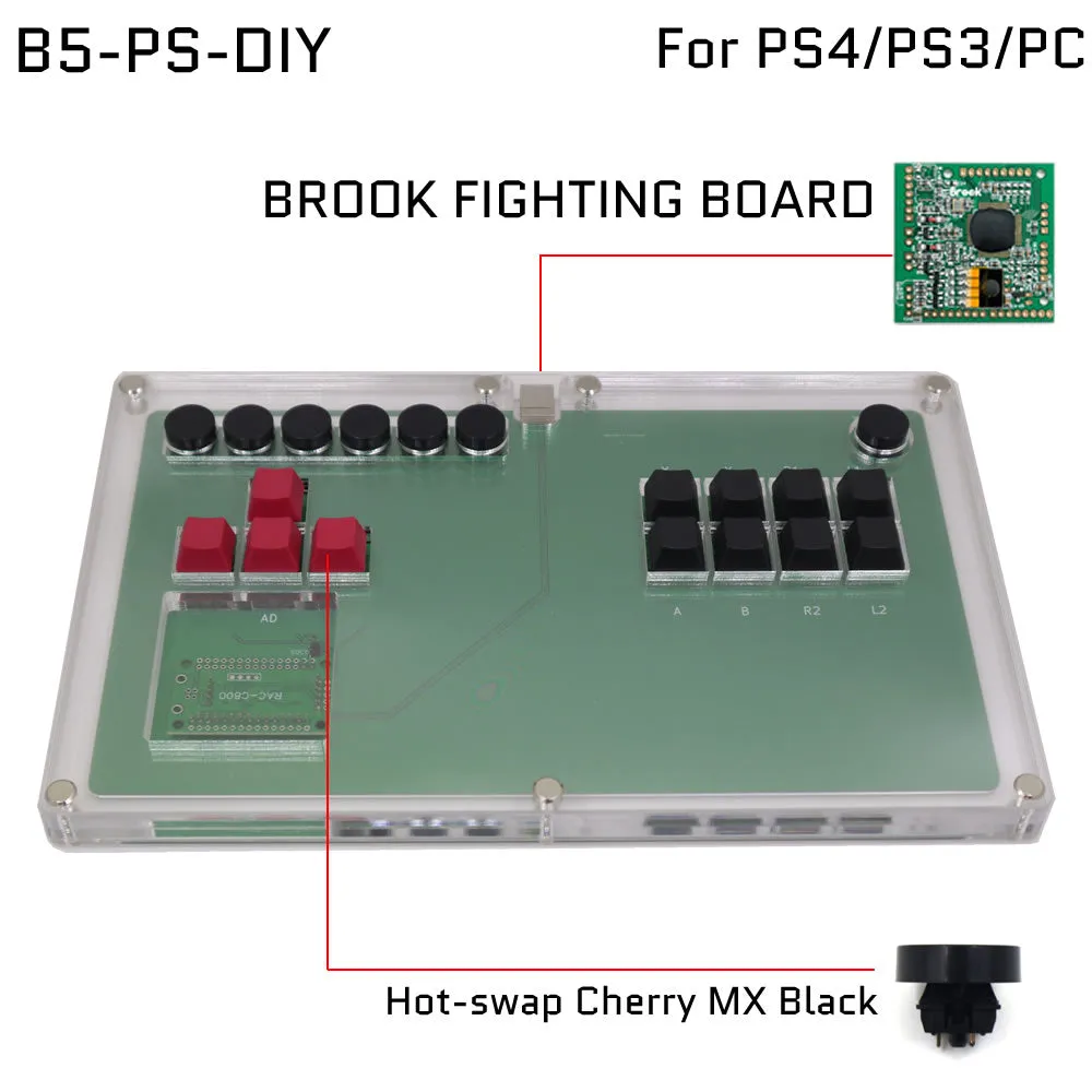 FightBox B5 All keyboard Leverless Game Controller For PC/SWITCH/PS3/PS4/PS5