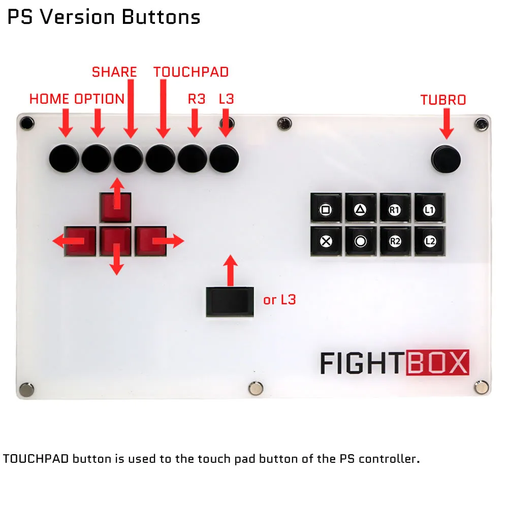 FightBox B5 All keyboard Leverless Game Controller For PC/SWITCH/PS3/PS4/PS5