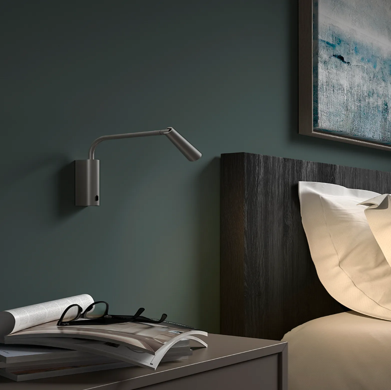 GAM Silver Extended Reading Light - ID 11273