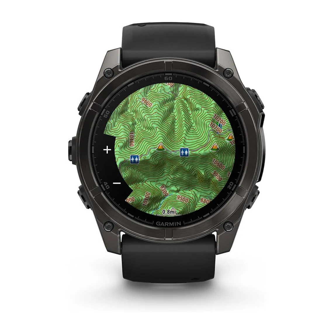 Garmin fēnix 8 Unisex Slate Gray with Black Band Amoled Long-Lasting Battery Life Dive-Rated Built-in LED Flashlight 51 Millimeters Premium Multisport GPS Smartwatch - 010-02905-00