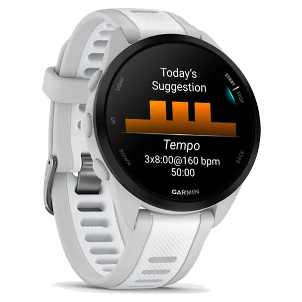 Garmin Forerunner 165 Smart Watch - Mist Grey & Whitestone | 49-GAR-010-02863-21