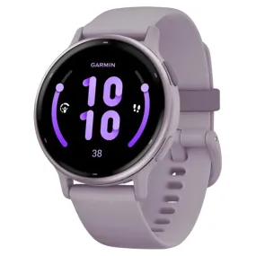 Garmin Vivoactive 5 Aluminium Bezel Silicone Band - Metallic Orchid & Orchid | 49-GAR-010-02862-13