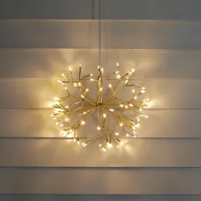 Gold Starburst Led 96 Led/12 Flashing