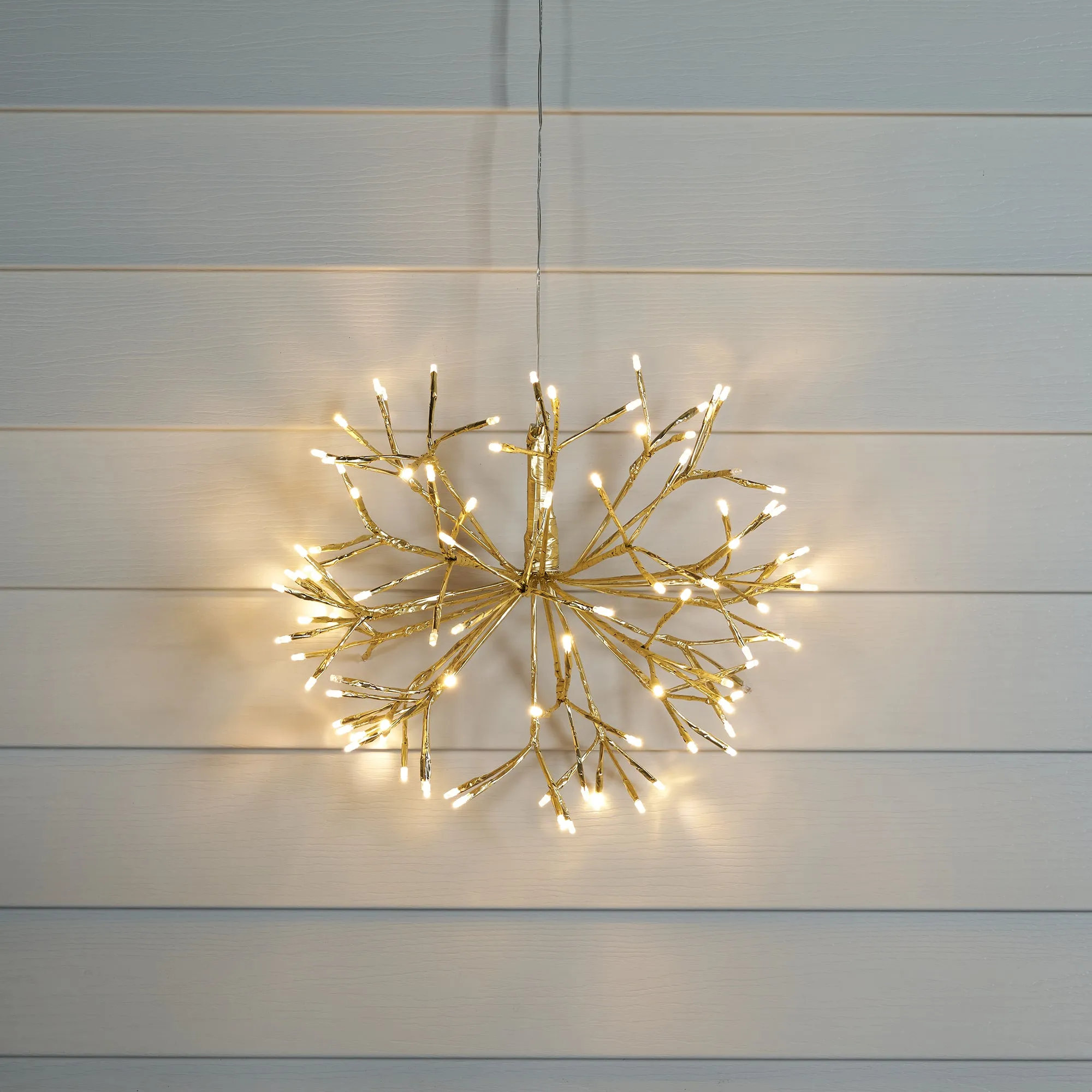 Gold Starburst Led 96 Led/12 Flashing