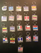 Hispanic Flag - Key Chain Sets..OM