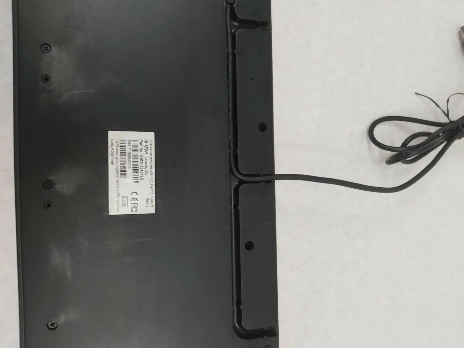 ID Tech IDKA-334312B Magstripe Card Reader Keyboard