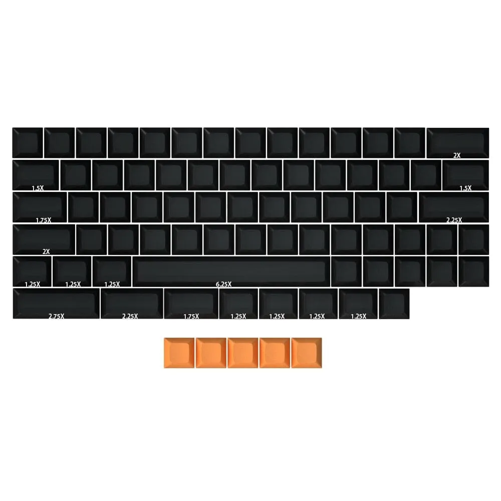 IDOBAO Blank 61 64 68 ANSI DSA Keycaps Profile Thick PBT Keycap