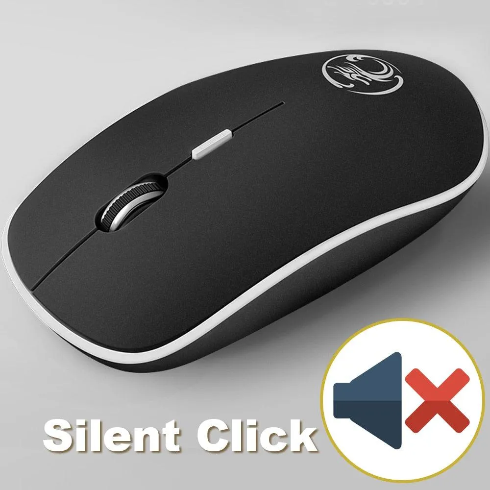 iMice Wireless Mouse Silent Computer Mouse 1600 DPI Ergonomic Mause Noiseless Sound USB PC Mice Mute Wireless Mice for Laptop