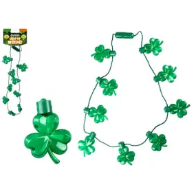 Ireland Necklace with 7 LEDs - Illuminate Irish Green St Patricks Day
