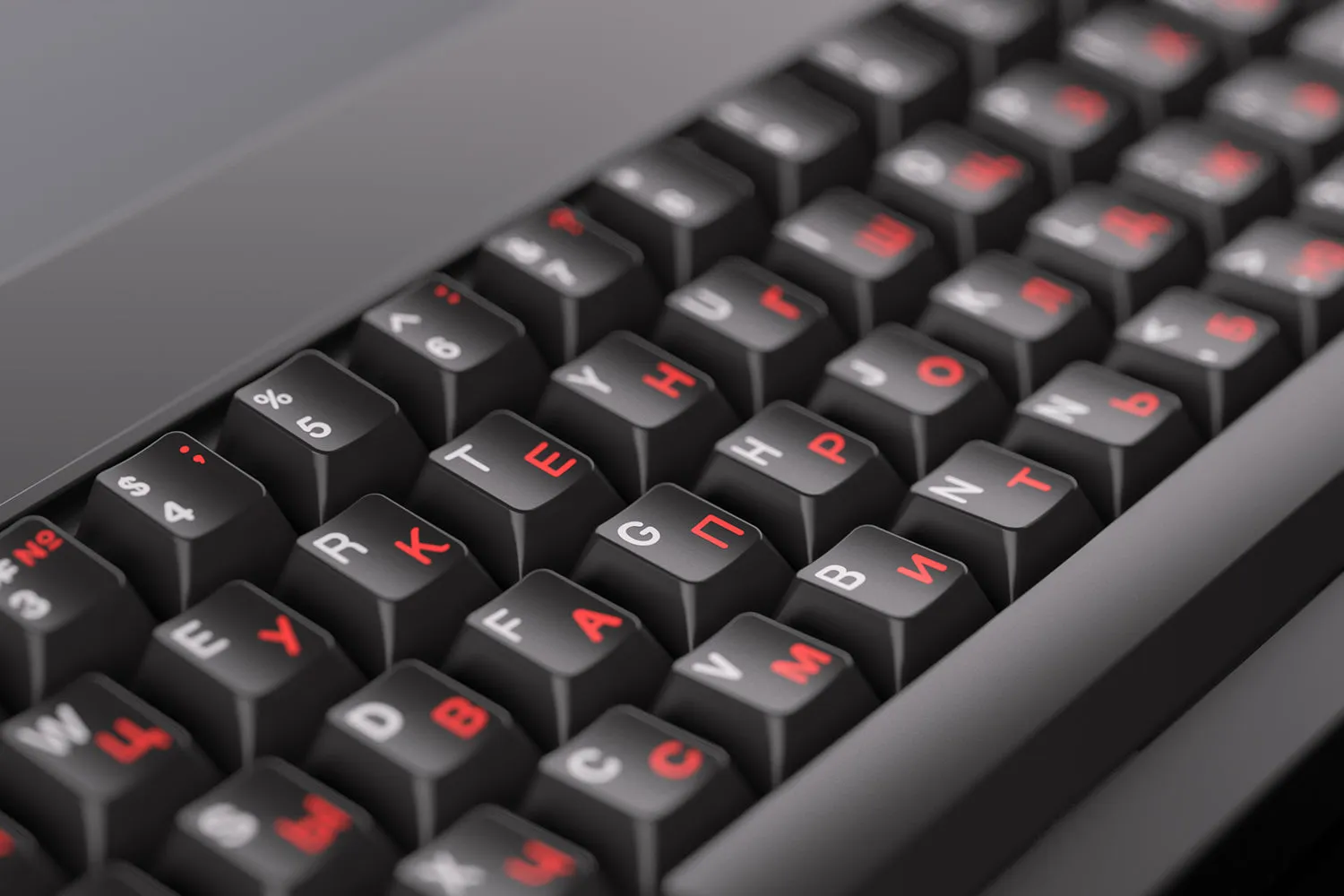 JTK Classic Cyrillic Tripleshot Keycap Set