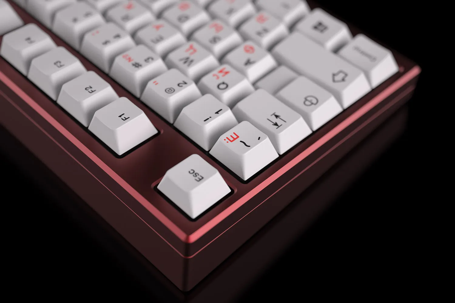 JTK Classic Cyrillic Tripleshot Keycap Set