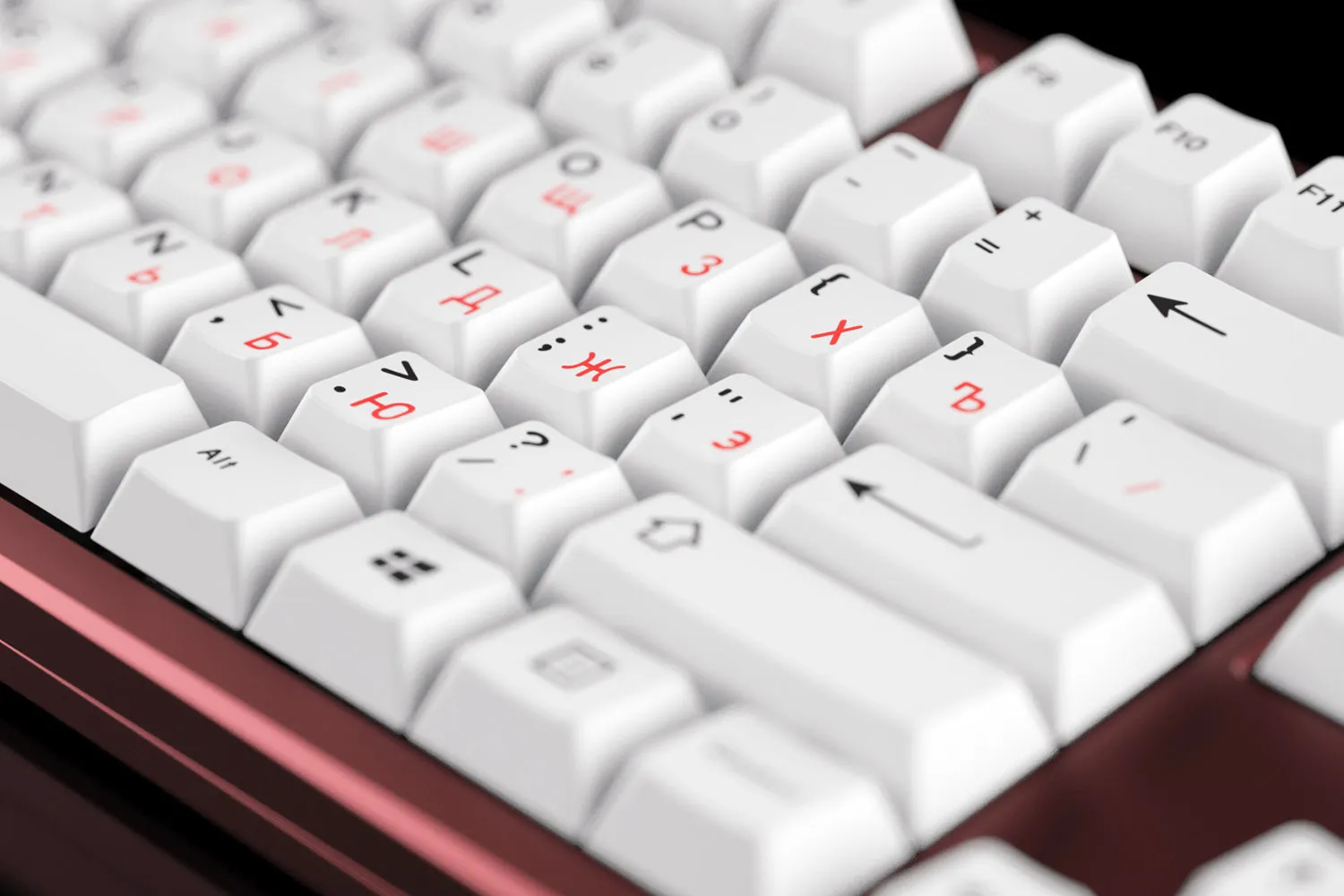 JTK Classic Cyrillic Tripleshot Keycap Set