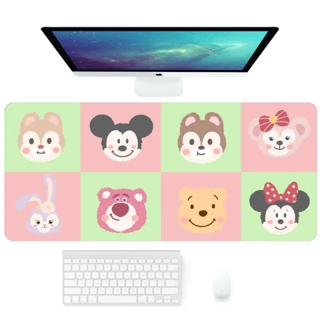 Kawaii Pink Cartoon Mousepad