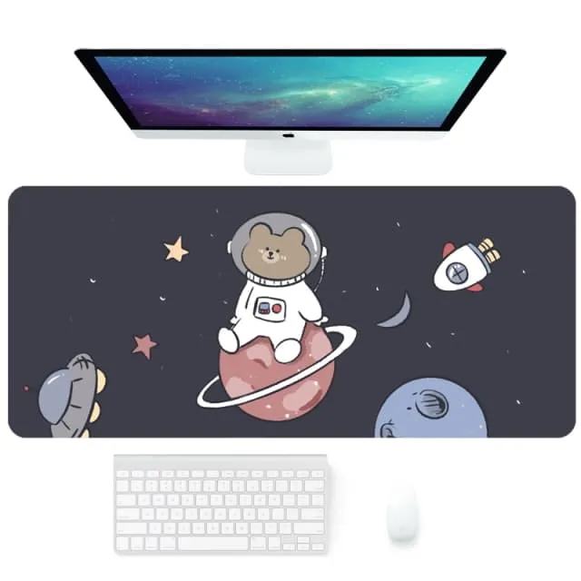 Kawaii Pink Cartoon Mousepad