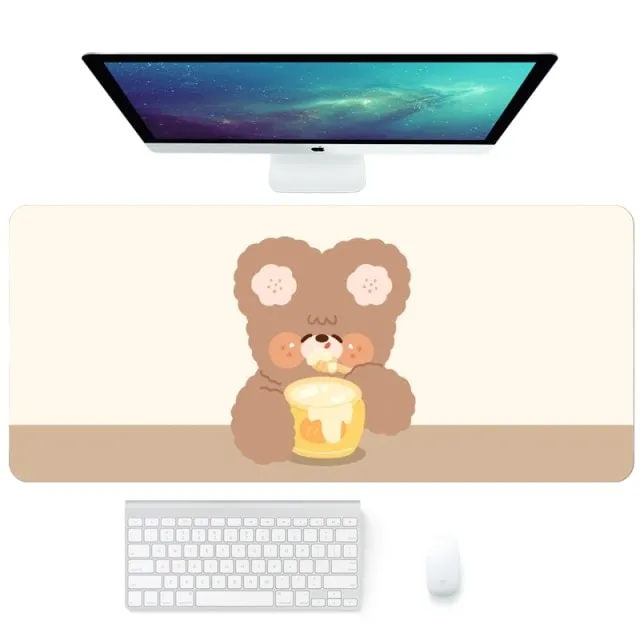 Kawaii Pink Cartoon Mousepad