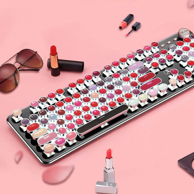 Kawaii Punk Gaming Wired Mechanical Keyboard For Mac, Windows