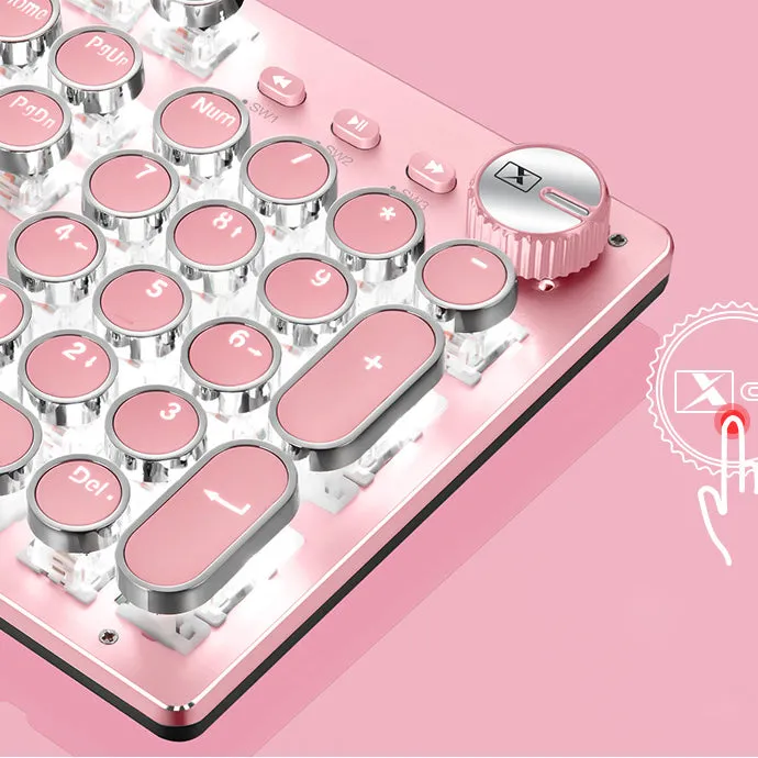 Kawaii Punk Gaming Wired Mechanical Keyboard For Mac, Windows