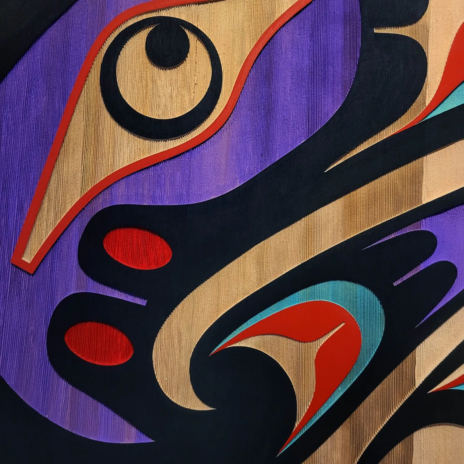 Large Sandblasted Hummingbird Panel