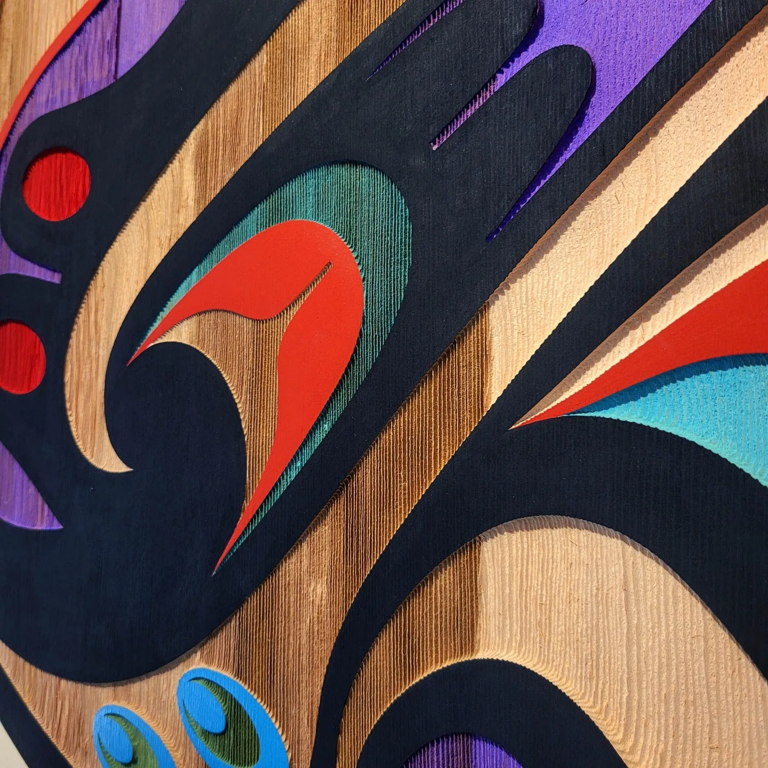 Large Sandblasted Hummingbird Panel