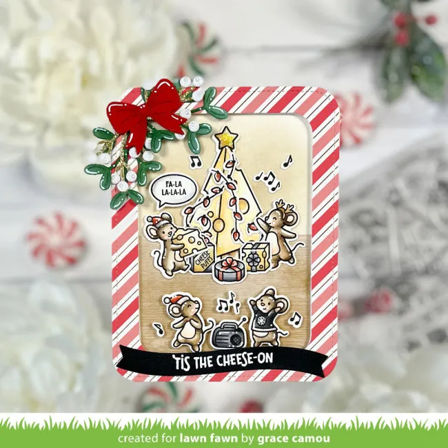 LAWN FAWN: Cheesy Christmas | Stamp