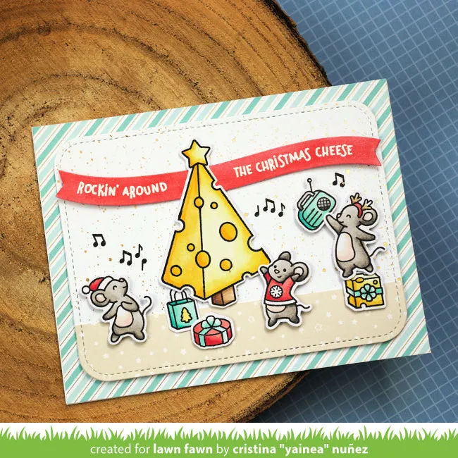 LAWN FAWN: Cheesy Christmas | Stamp