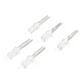 LED - RGB Addressable, PTH, 5mm Clear (5 Pack)