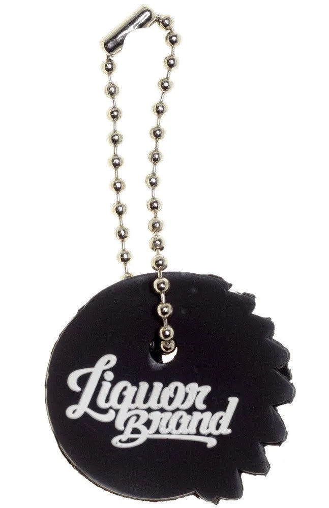 Liquorbrand Chieftain Indian Chief Skull Keycap Keychain Rubber Keychain Gift