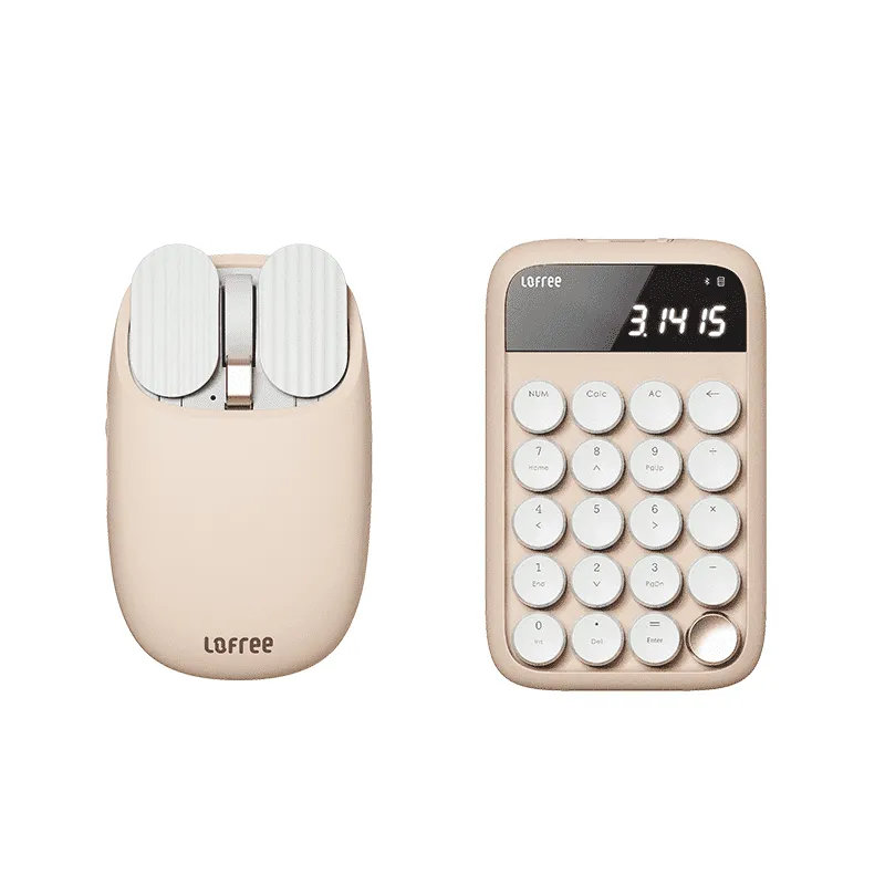 Lofree Milk Tea Bluetooth Number Pad Mouse Combo