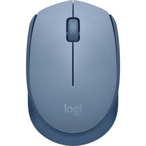 Logitech M171 Wireless Mouse - Optical - Wireless - Radio Frequency - 2.40 GHz - Blue Grey - USB - 1000 dpi - Scroll Wheel - 3 Button(s) - Symmetrical