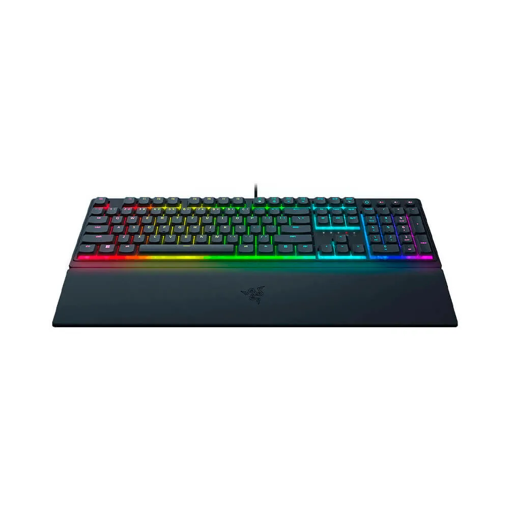 Low-profile mechanical membrane gaming keyboard Razer Ornata V3, wired