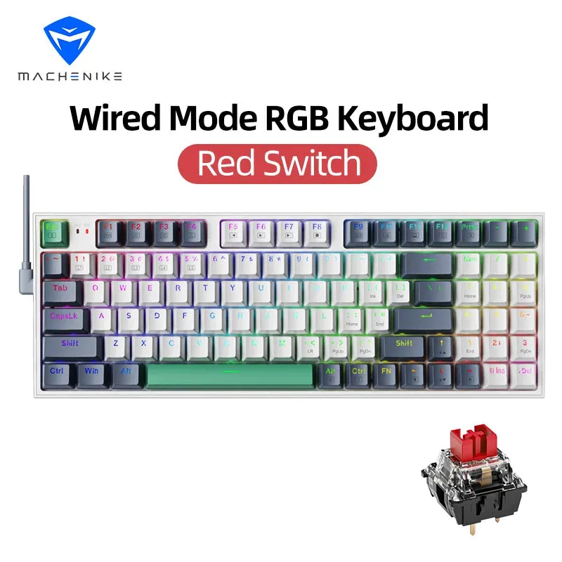 MACHENIKE K500 Gaming Mechanical Keyboard- Wired Hot Swap Keyboard
