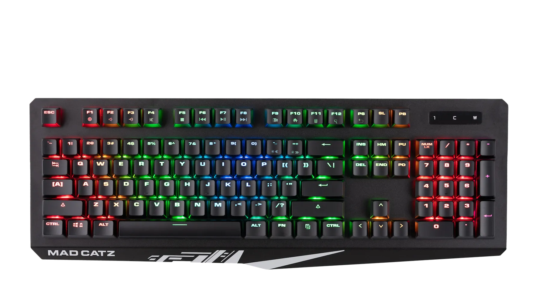Mad Catz The Authentic S.T.R.I.K.E. 4 Mechanical Gaming Keyboard, Black