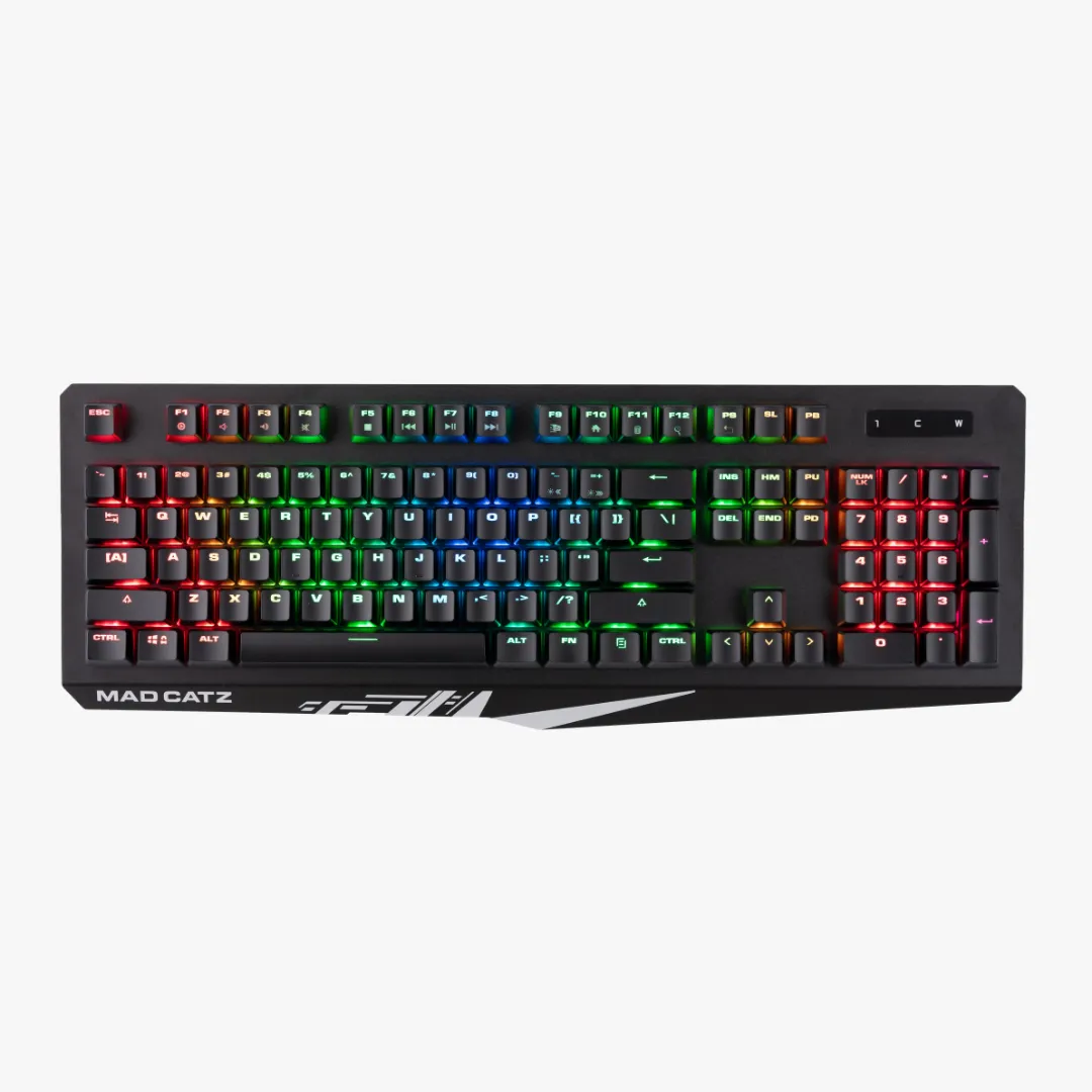Mad Catz The Authentic S.T.R.I.K.E. 4 Mechanical Gaming Keyboard, Black