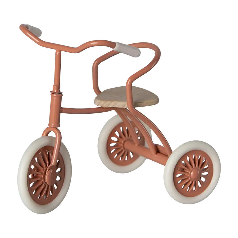 Maileg abri a  tricycle for mouse - coral 2024