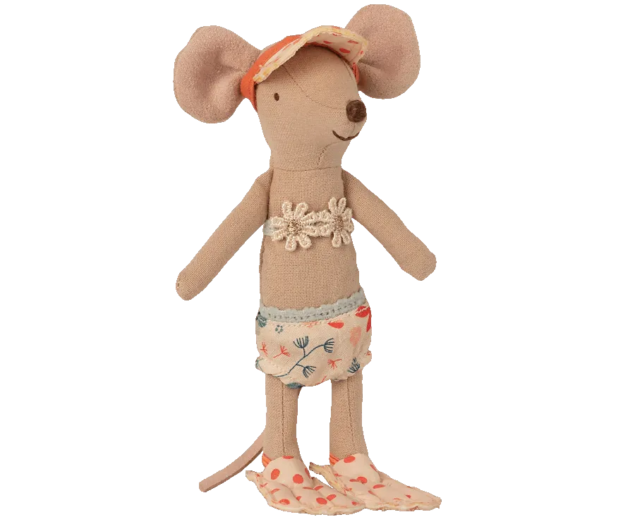 Maileg Beach Mice - big sister in cabin de plage