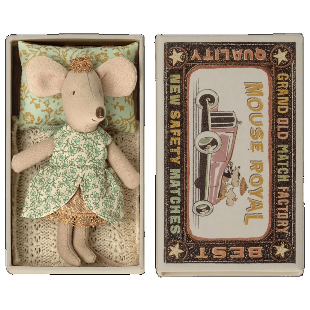 Maileg princess little sister mouse in matchbox
