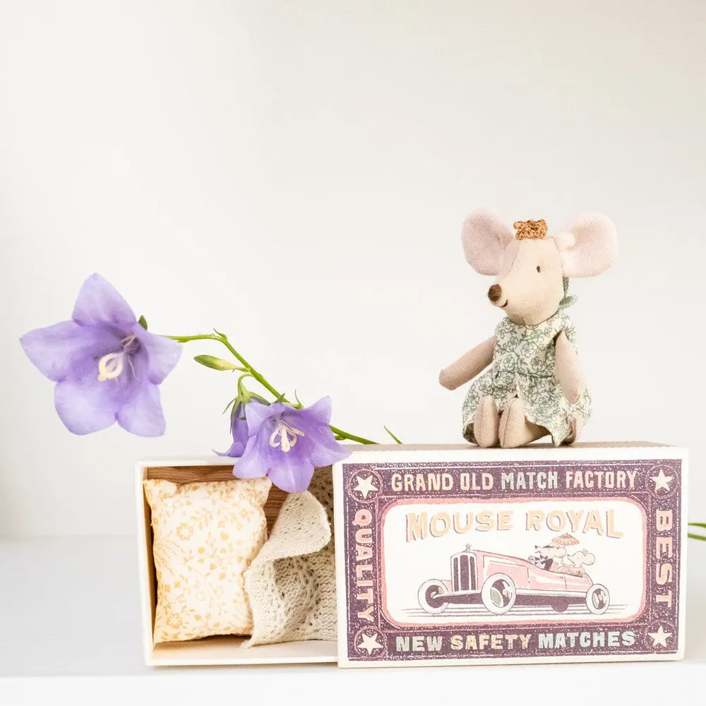 Maileg princess little sister mouse in matchbox