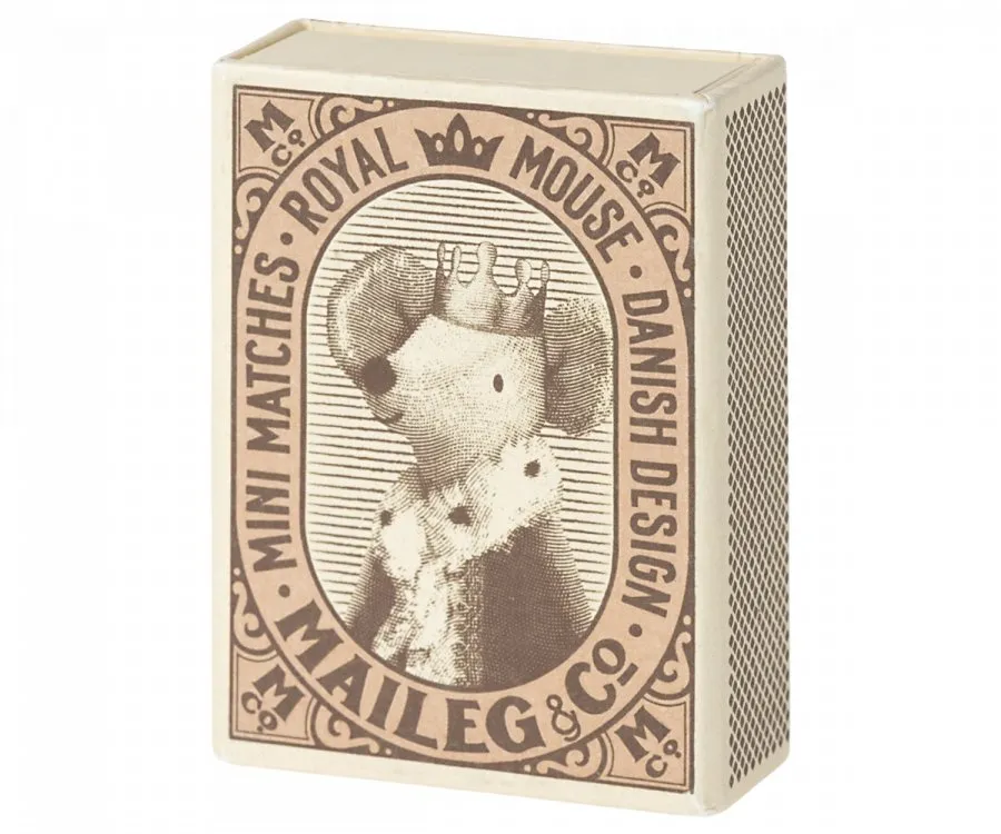 Maileg | Sleepy/Wakey Baby Mouse in Matchbox, Girl