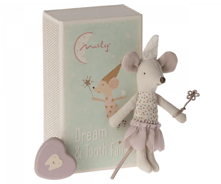 Maileg | Tooth Fairy Mouse, Little Sister in Matchbox