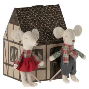 Maileg Winter Mice Twins - Little Brother and Sister
