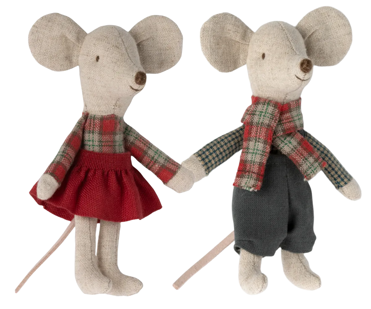 Maileg Winter Mice Twins - Little Brother and Sister