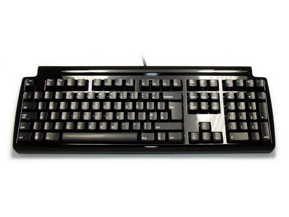 Matias Keycap Set, Black with White Printing