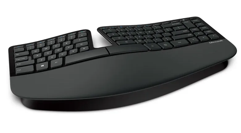 Microsoft Sculpt Ergonomic Desktop Wireless Keyboard and Mouse, 2.4GHz RF, USB - L5V-00001