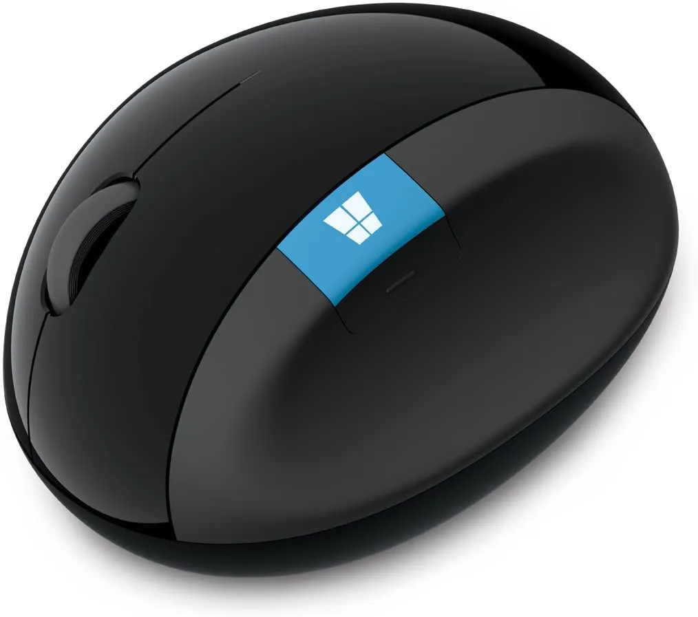 Microsoft Sculpt Ergonomic Mouse, 2.4GHz RF, USB, Thumb Scoop - L6V-00001