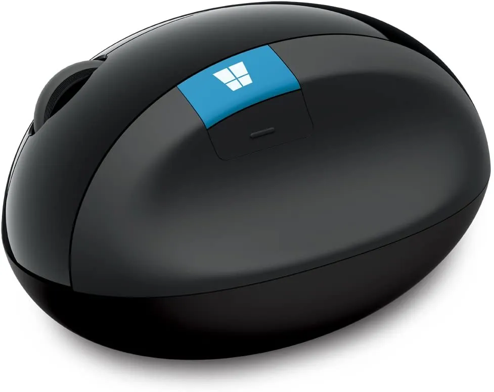 Microsoft Sculpt Ergonomic Mouse, 2.4GHz RF, USB, Thumb Scoop - L6V-00001